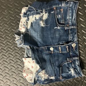 Womens size 12 lot of American eagle jean pants and shorts